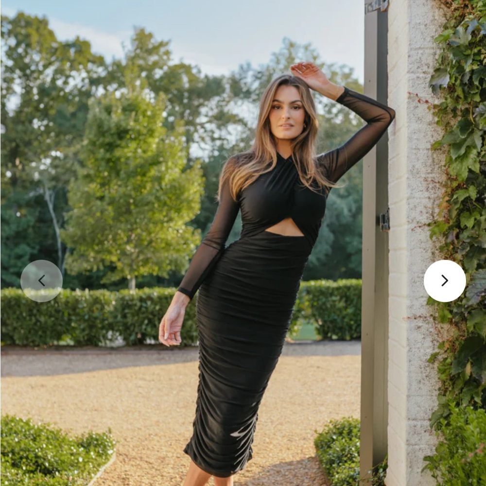 Black cocktail dress
